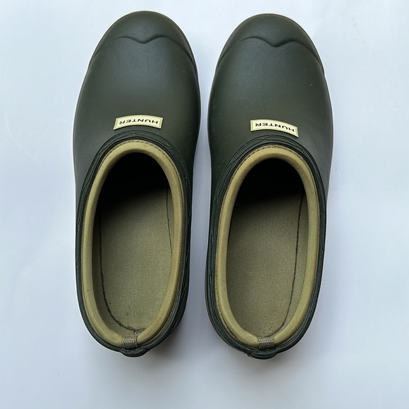 Hunter Olive Green Neoprene Gardener Clogs - Picture 2 of 13